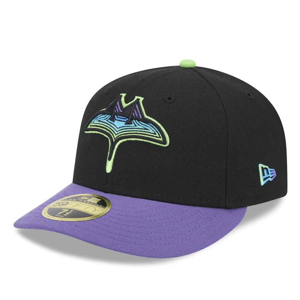 Tampa Bay Rays 2024 City Connect Low Profile 59FIFTY Fitted Hat Black