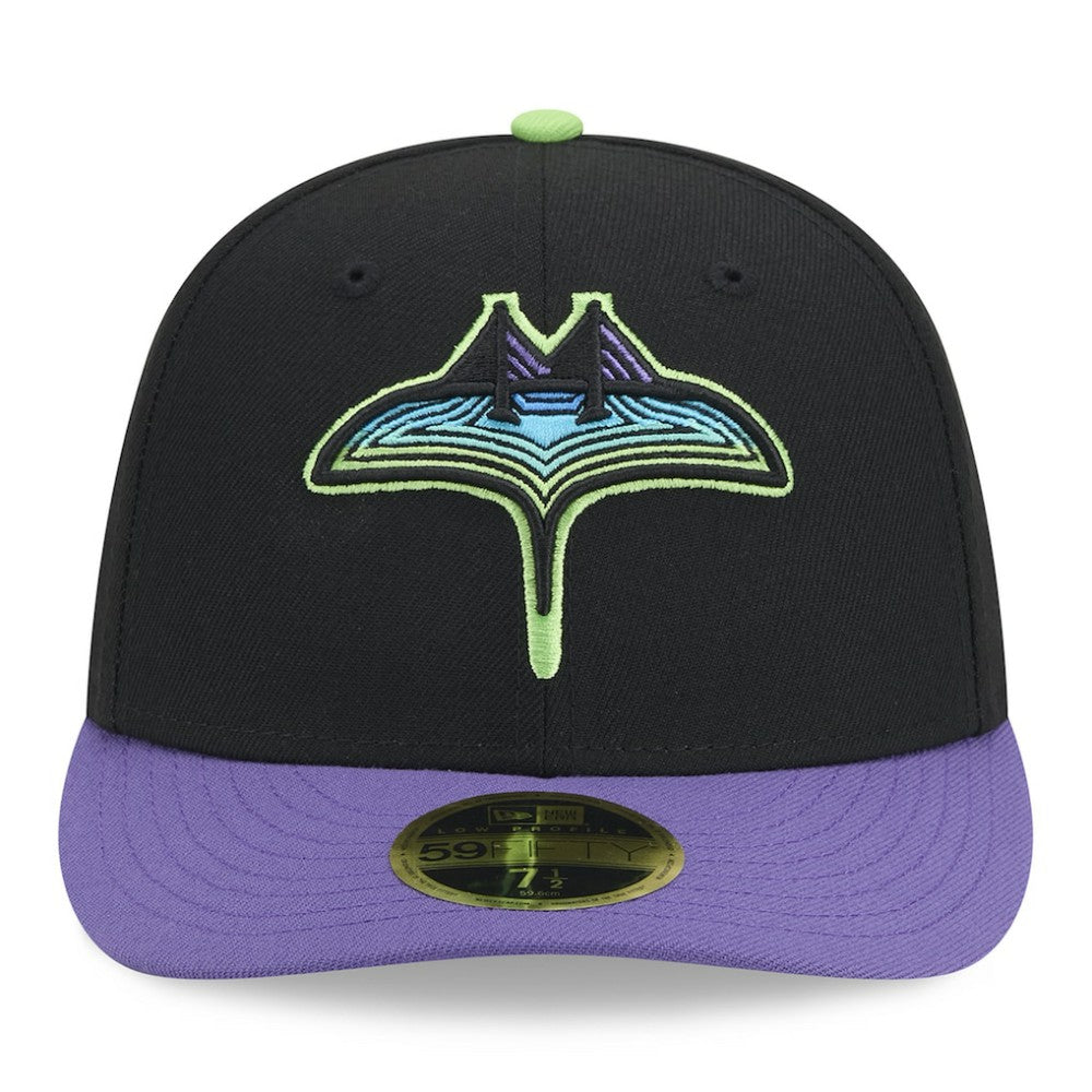 Tampa Bay Rays 2024 City Connect Low Profile 59FIFTY Fitted Hat Black