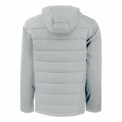 New York Yankees Cutter & Buck Evoke Hybrid Eco Softshell Recycled Full-Zip Hoodie Gray
