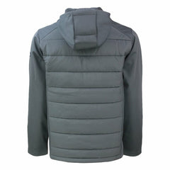 New York Yankees Cutter & Buck Evoke Hybrid Eco Softshell Recycled Full-Zip Hoodie Gray