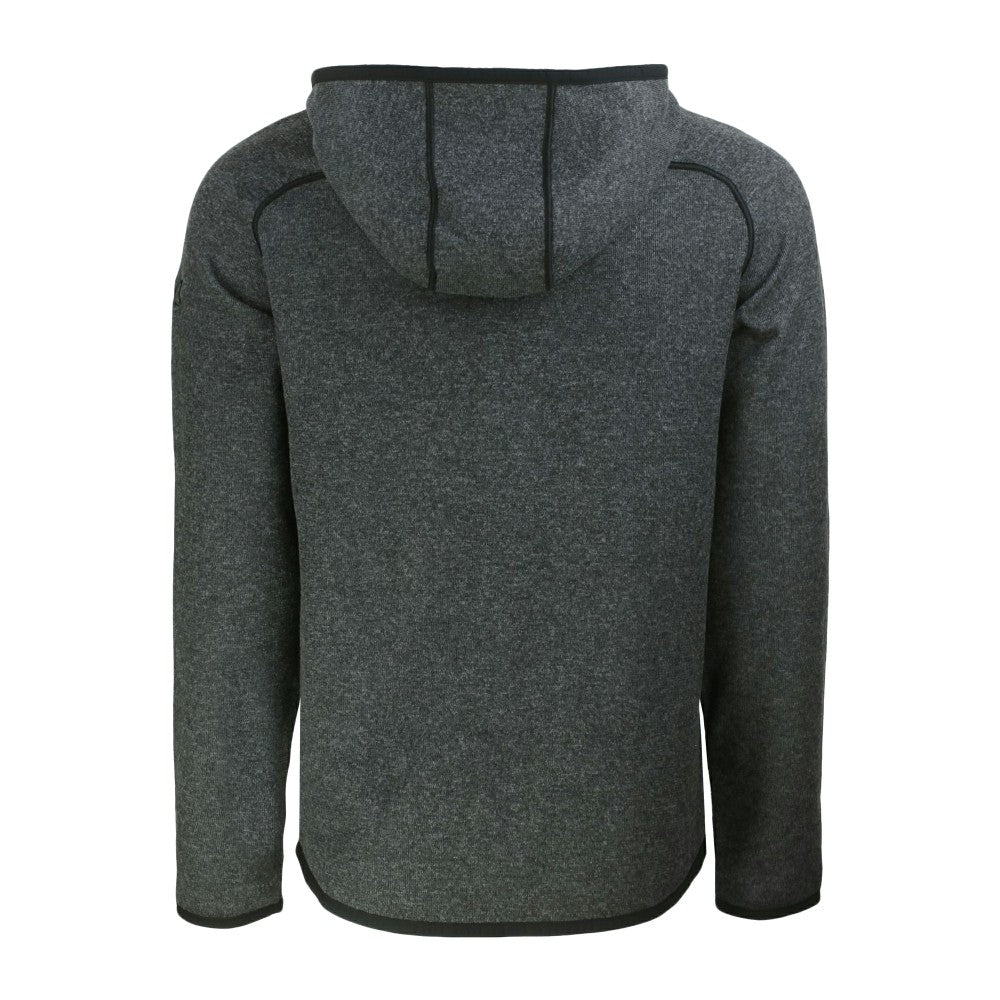 Los Angeles Angels Cutter & Buck Mainsail Full-Zip Hooded Jacket Heather Charcoal