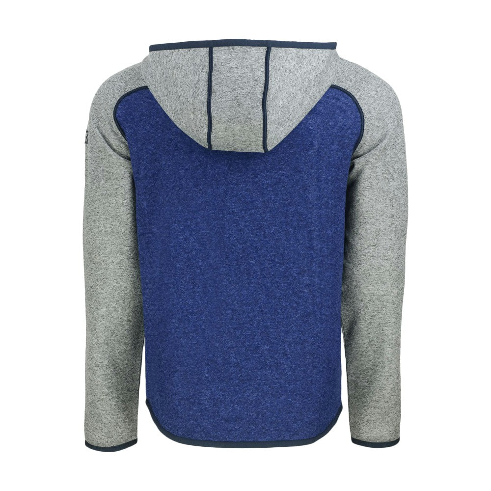New York Mets Cutter & Buck Mainsail Full-Zip Hooded Jacket Royal/Heather Gray