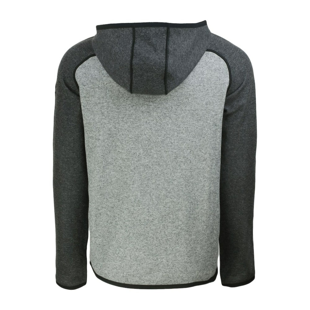 Philadelphia Phillies Cutter & Buck Mainsail Full-Zip Hooded Jacket Heather Charcoal/Heather Gray