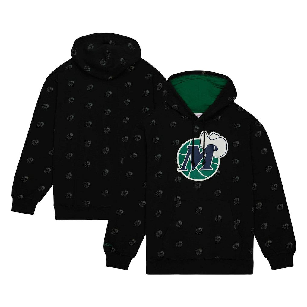 Dallas Mavericks Hardwood Classics Allover Print Pullover Hoodie sale - Black online