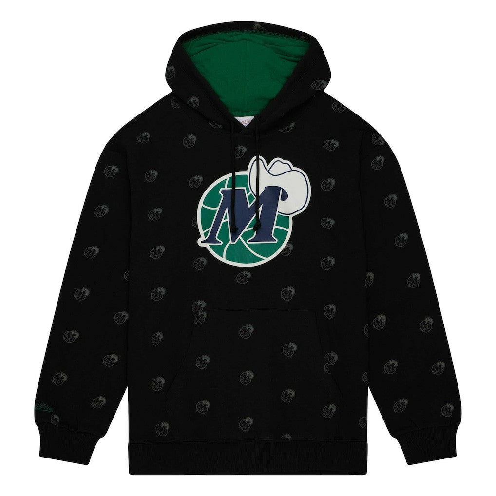 Dallas Mavericks Hardwood Classics Allover Print Pullover Hoodie sale - Black online