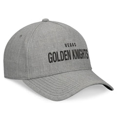 Vegas Golden Knights Fanatics Elements A-Frame Leather Strapback Hat - Heather Gray Hats