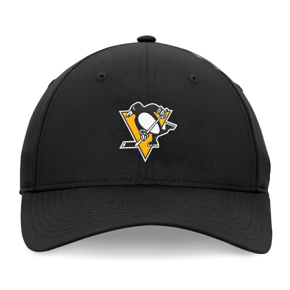 Pittsburgh Penguins Fanatics Front Office Ripstop Adjustable Hat - Black Hats