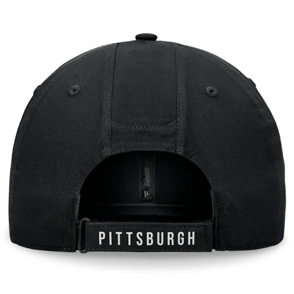 Pittsburgh Penguins Fanatics Front Office Ripstop Adjustable Hat - Black Hats