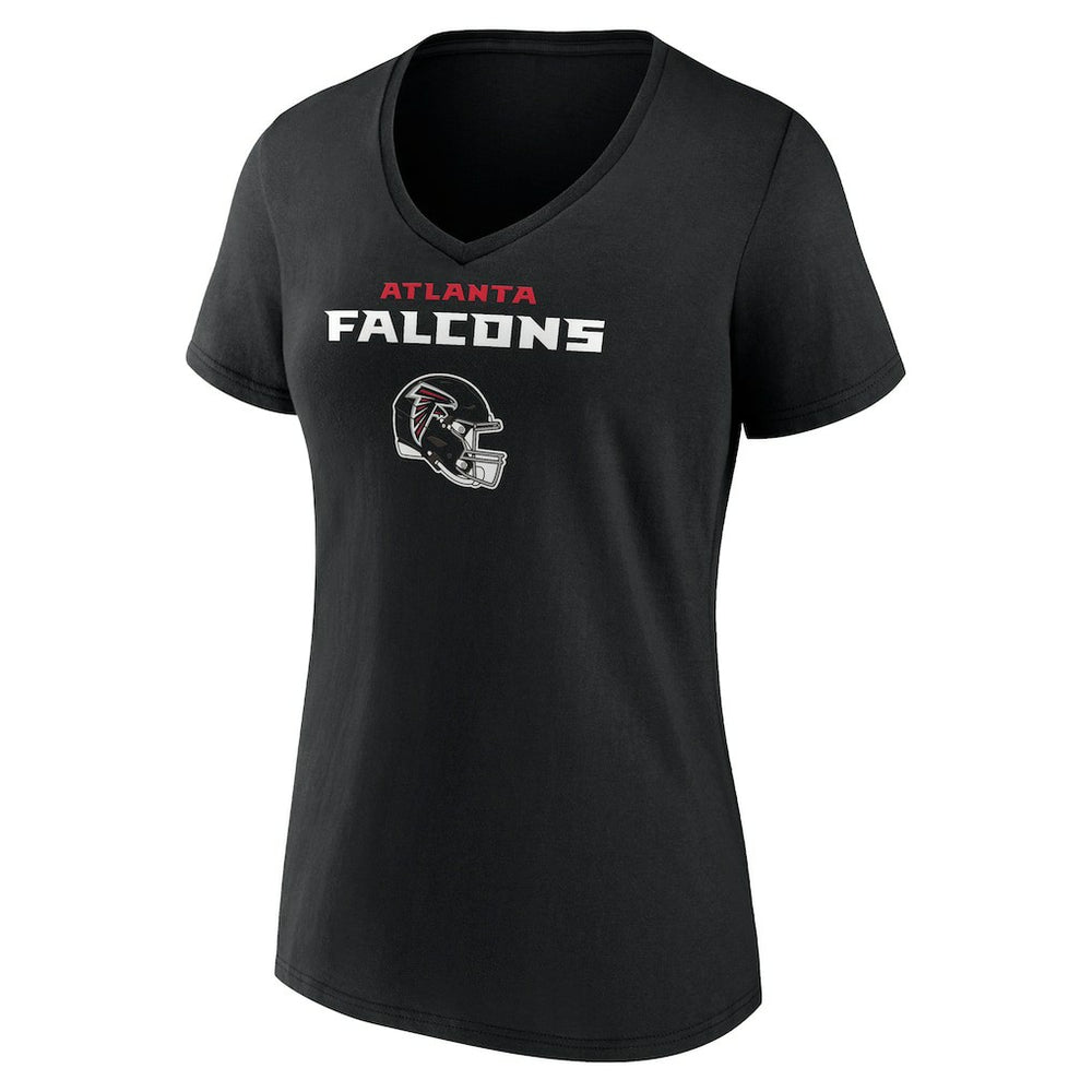 Bijan Robinson Atlanta Falcons Women's Team Wordmark Name & Number V-Neck T-Shirt - Black for sale
