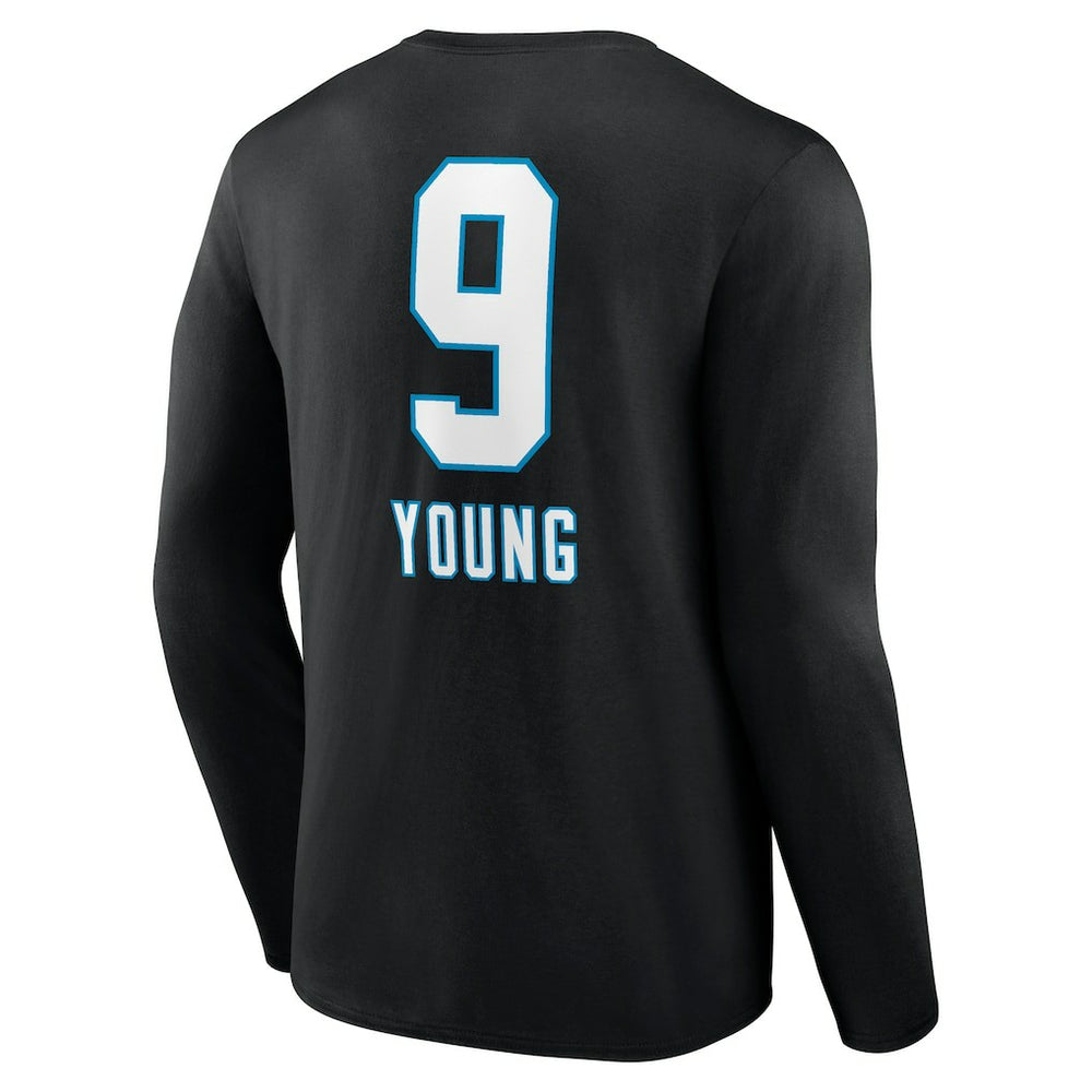 Bryce Young Carolina Panthers Team Wordmark Name & Number Long Sleeve T-Shirt - Black online