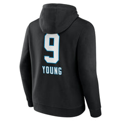 Bryce Young Carolina Panthers Team Wordmark Name & Number Pullover Hoodie - Black for sale