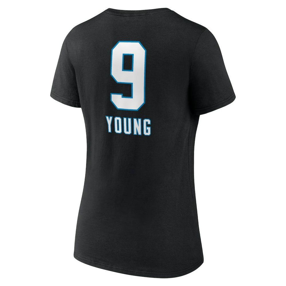 Bryce Young Carolina Panthers Women's Team Wordmark Name & Number V-Neck T-Shirt - Black on sale