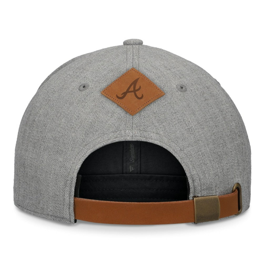 Atlanta Braves Elements A-Frame Structured Adjustable Hat Heather Gray