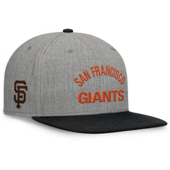 San Francisco Giants Elements Flat Brim Snapbuckle Hat Heather Gray/Black