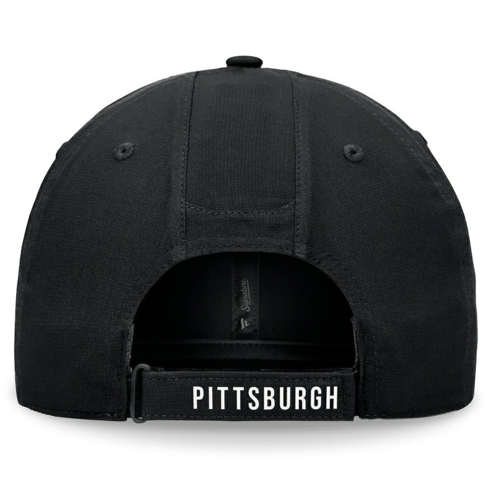 Pittsburgh Pirates Front Office Ripstop Unstructured Adjustable Hat Black