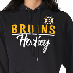 Boston Bruins G-III 4Her by Carl Banks Women's Team Sport Tri-Blend Fleece Hoodie - Black Hoodies