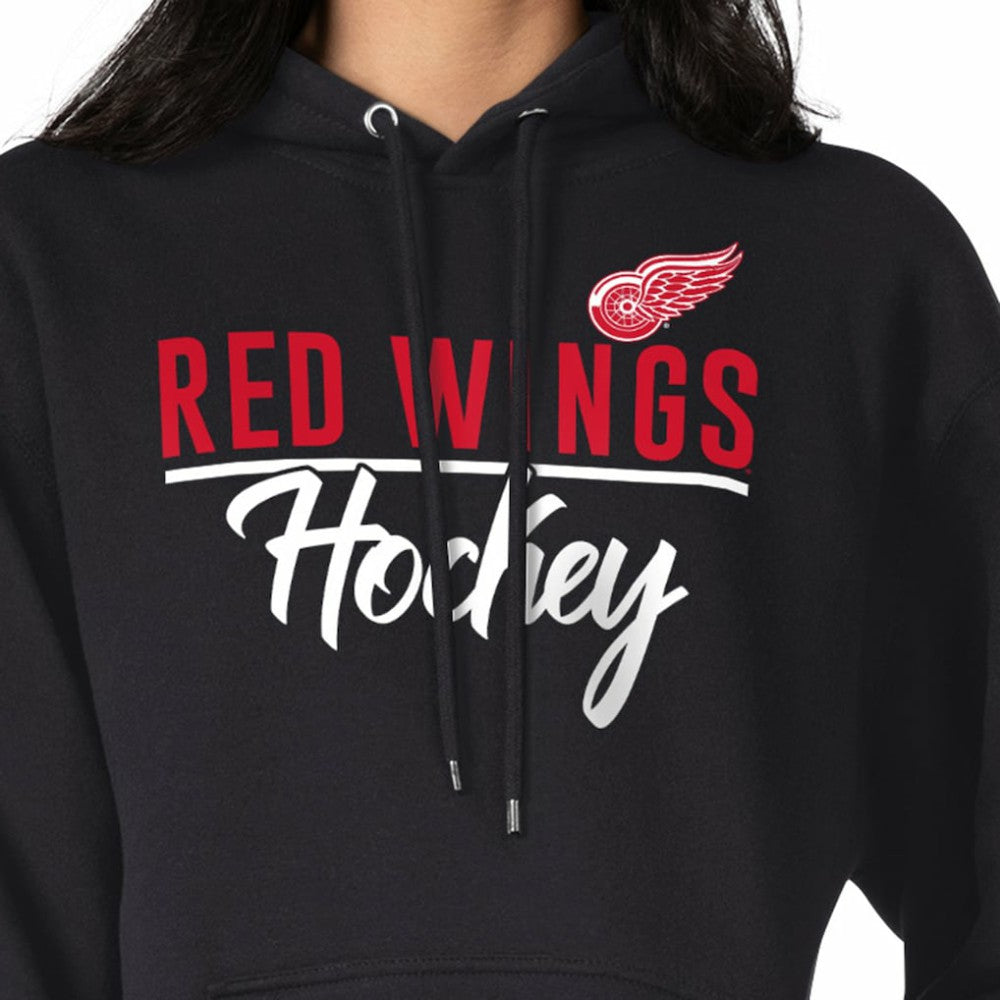 Detroit Red Wings G-III 4Her by Carl Banks Women's Team Sport Tri-Blend Fleece Hoodie - Black Hoodies