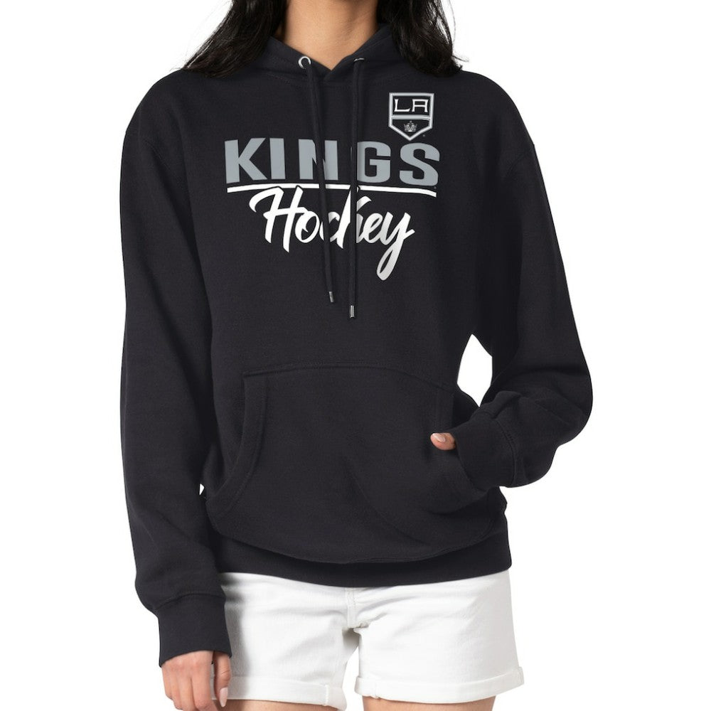 Los Angeles Kings G-III 4Her by Carl Banks Women's Team Sport Tri-Blend Fleece Hoodie - Black Hoodies