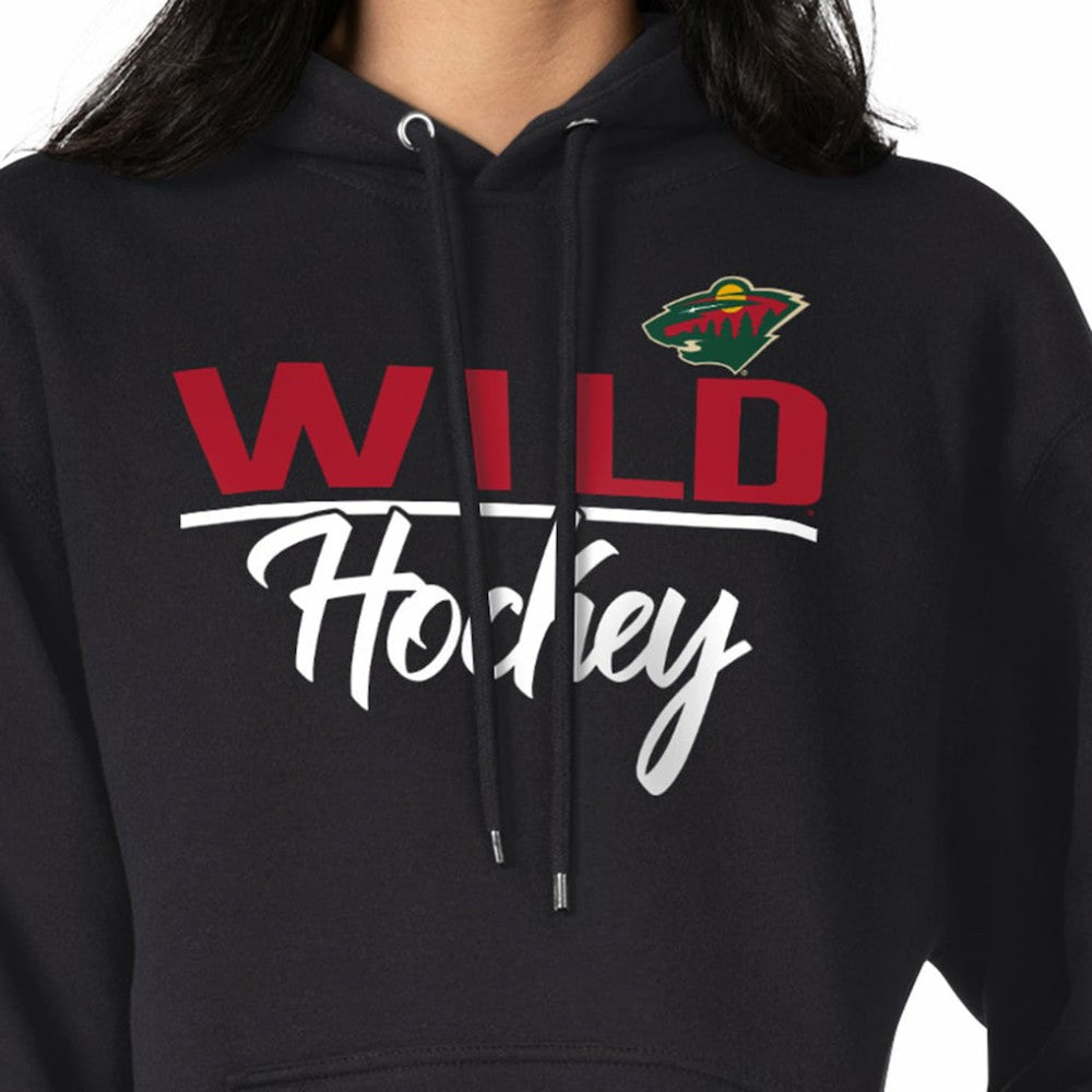 Minnesota Wild G-III 4Her by Carl Banks Women's Team Sport Tri-Blend Fleece Hoodie - Black Hoodies