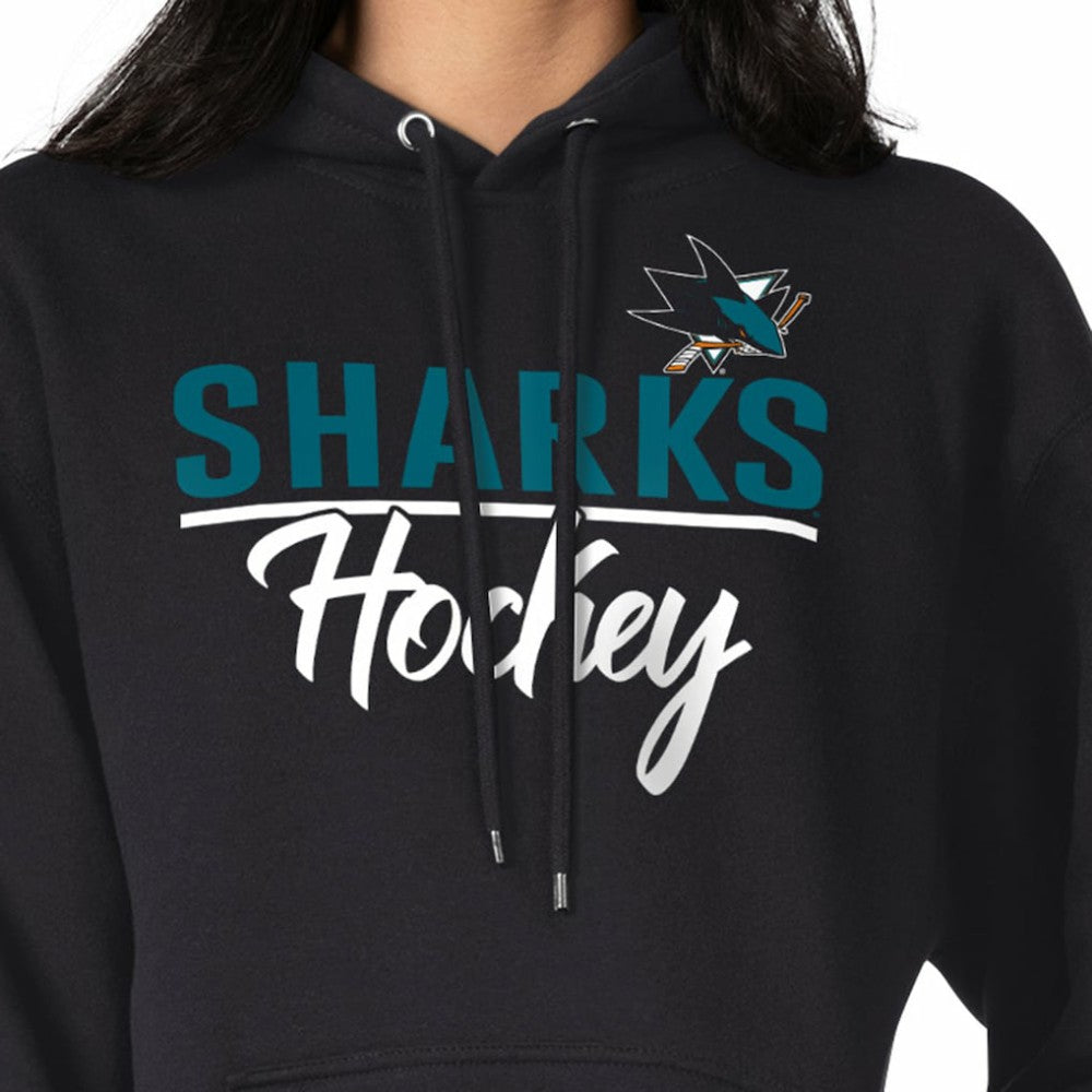 San Jose Sharks G-III 4Her by Carl Banks Women's Team Sport Tri-Blend Fleece Hoodie - Black Hoodies