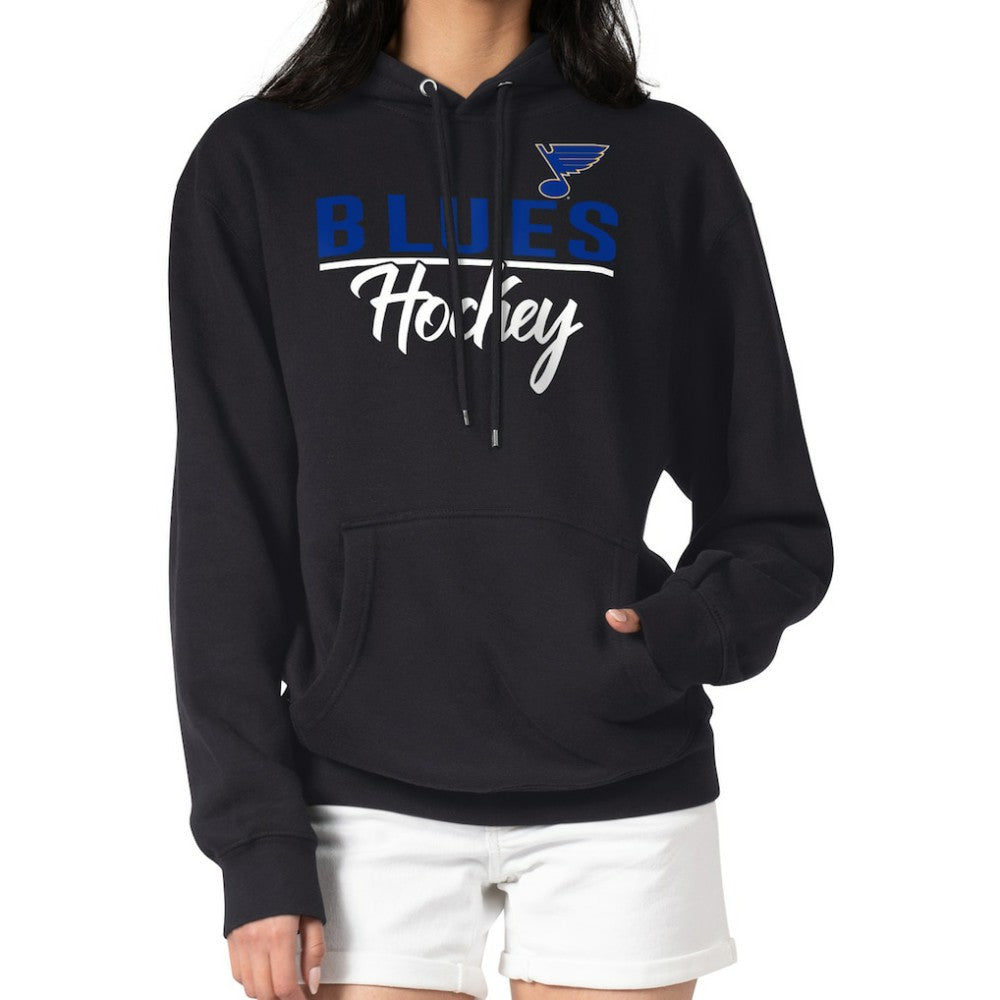 St. Louis Blues G-III 4Her by Carl Banks Women's Team Sport Tri-Blend Fleece Hoodie - Black Hoodies