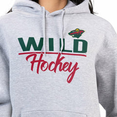 Minnesota Wild G-III 4Her by Carl Banks Women's Team Sport Tri-Blend Fleece Hoodie - Heather Gray Hoodies
