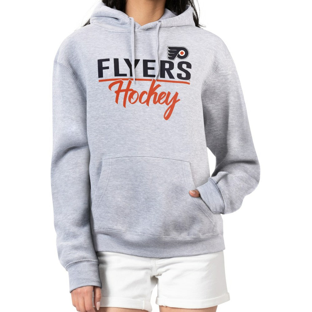 Philadelphia Flyers G-III 4Her by Carl Banks Women's Team Sport Tri-Blend Fleece Hoodie - Heather Gray Hoodies