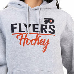 Philadelphia Flyers G-III 4Her by Carl Banks Women's Team Sport Tri-Blend Fleece Hoodie - Heather Gray Hoodies