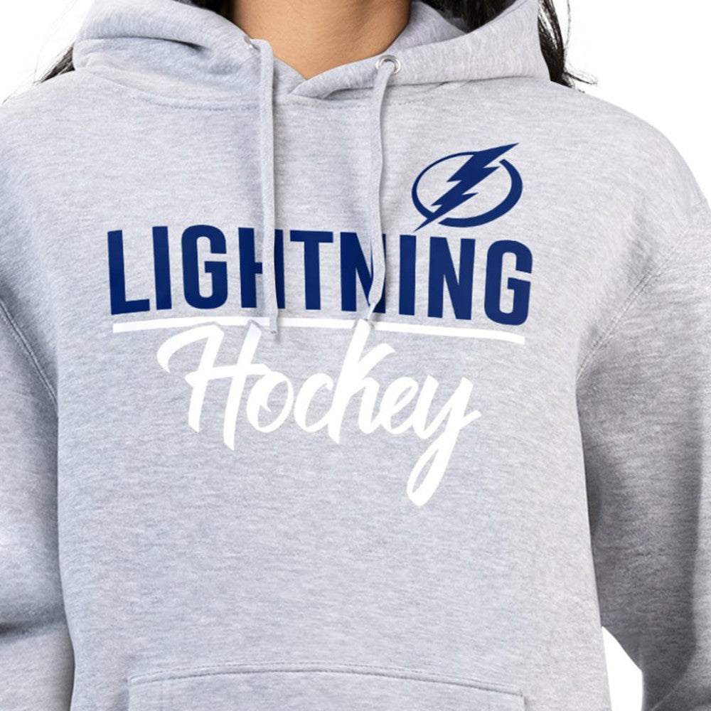 Tampa Bay Lightning G-III 4Her by Carl Banks Women's Team Sport Tri-Blend Fleece Hoodie - Heather Gray Hoodies