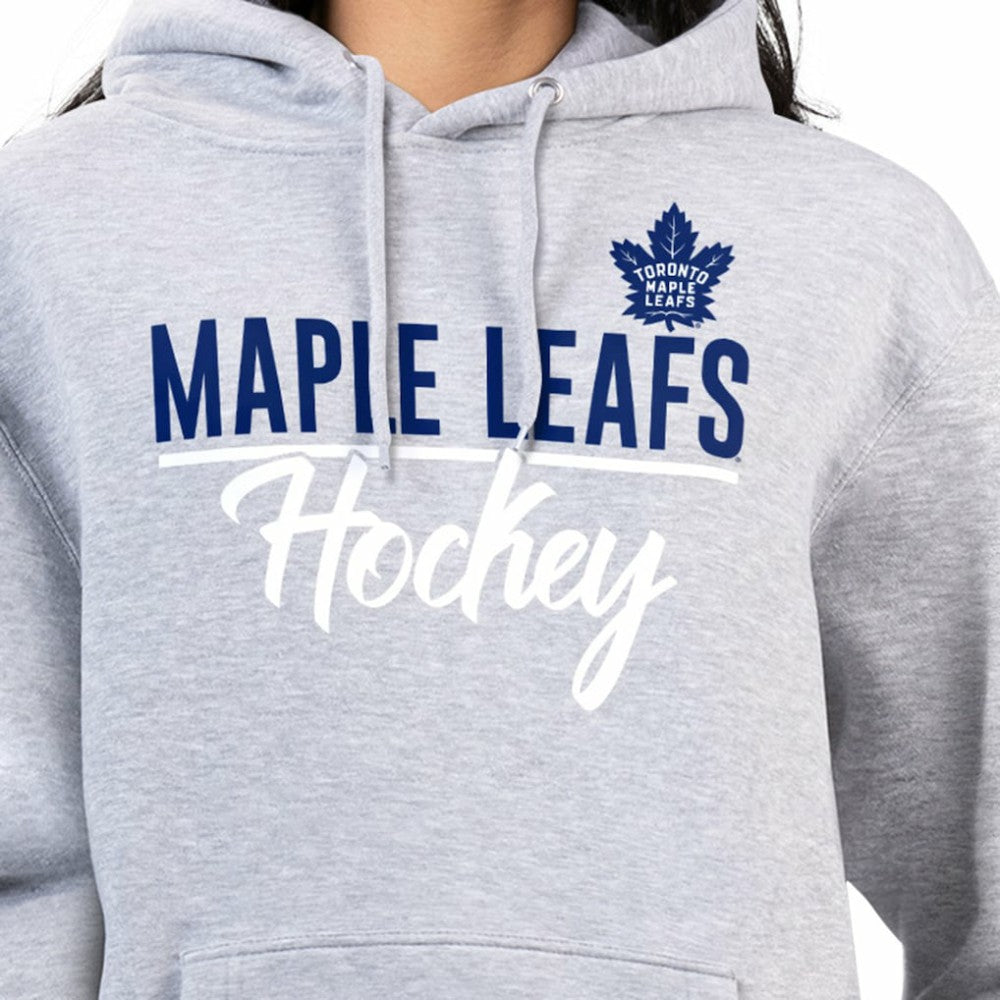 Toronto Maple Leafs G-III 4Her by Carl Banks Women's Team Sport Tri-Blend Fleece Hoodie - Heather Gray Hoodies
