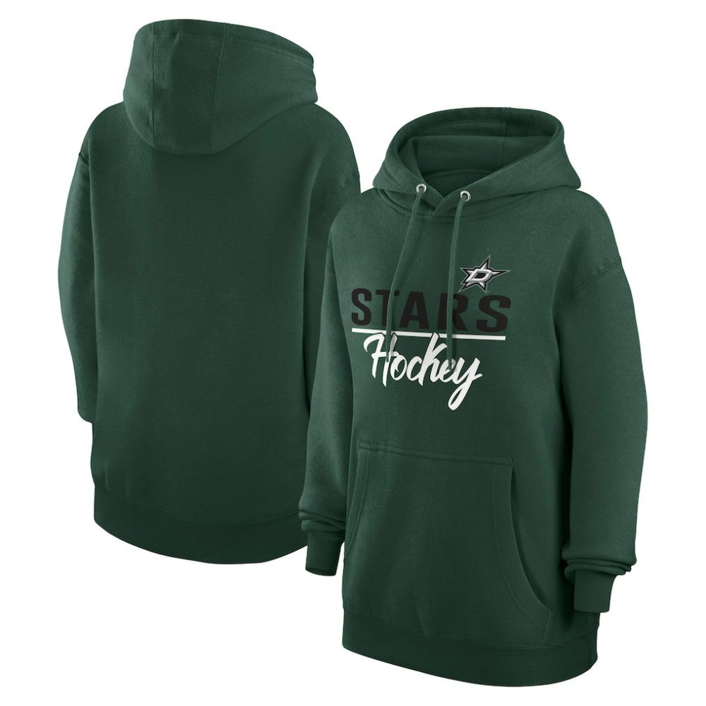 Dallas Stars G-III 4Her by Carl Banks Women's Team Sport Tri-Blend Fleece Hoodie - Green Hoodies