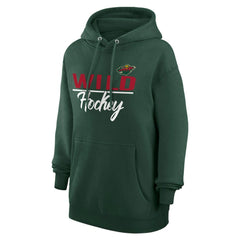 Minnesota Wild G-III 4Her by Carl Banks Women's Team Sport Tri-Blend Fleece Hoodie - Green Hoodies