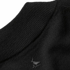 New York Jets Charles Tyrwhitt Merino Full-Zip Sweater - Black on sale