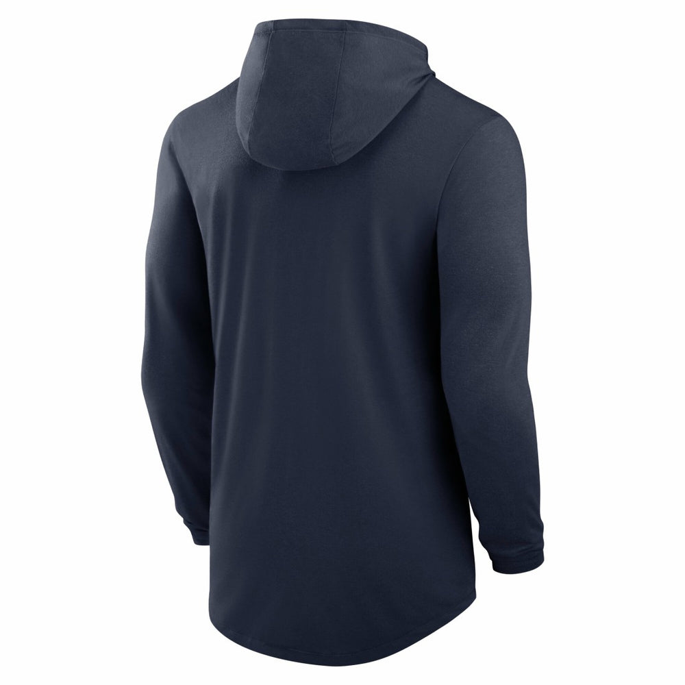 Tennessee Titans Blitz Tri-Blend Dri-FIT Long Sleeve Hoodie T-Shirt - Navy cheap