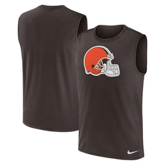 Cleveland Browns Blitz Legend Dri-FIT Muscle Tank Top - Brown outlet