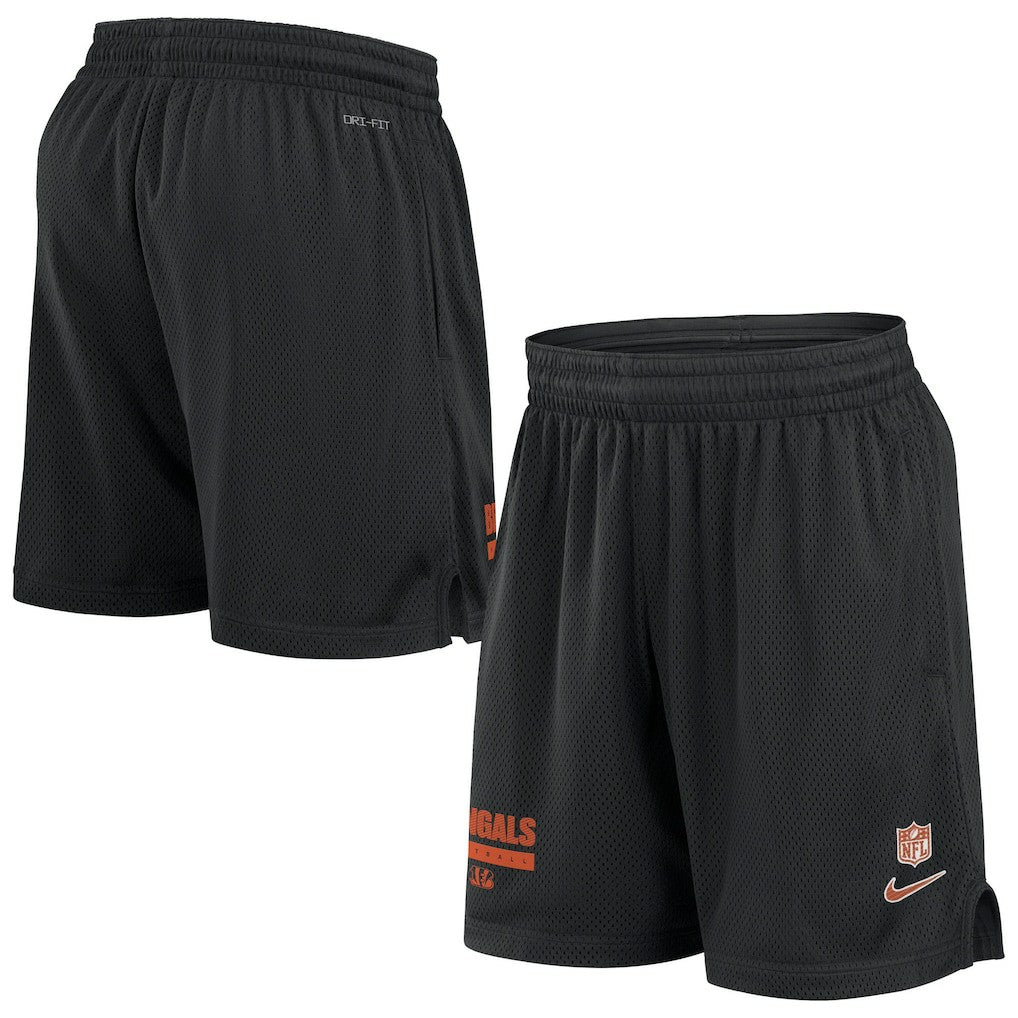 Cincinnati Bengals 2024 Sideline Performance Mesh Shorts - Black outlet