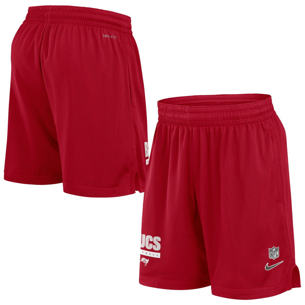 Tampa Bay Buccaneers 2024 Sideline Performance Mesh Shorts - Red for sale