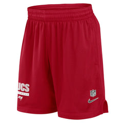 Tampa Bay Buccaneers 2024 Sideline Performance Mesh Shorts - Red for sale