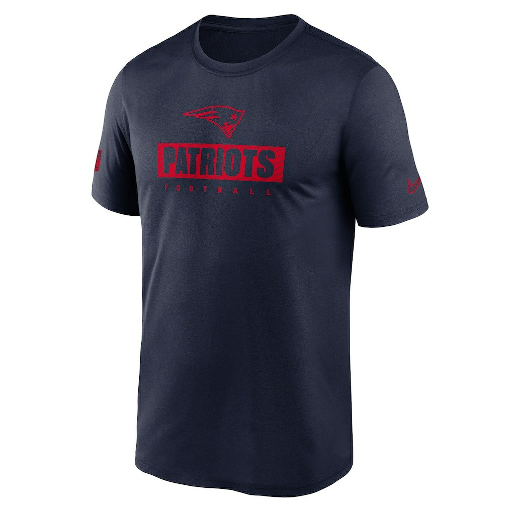New England Patriots Sideline Legend Performance T-Shirt - Navy on sale