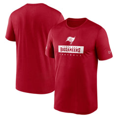 Tampa Bay Buccaneers Sideline Legend Performance T-Shirt - Red for sale