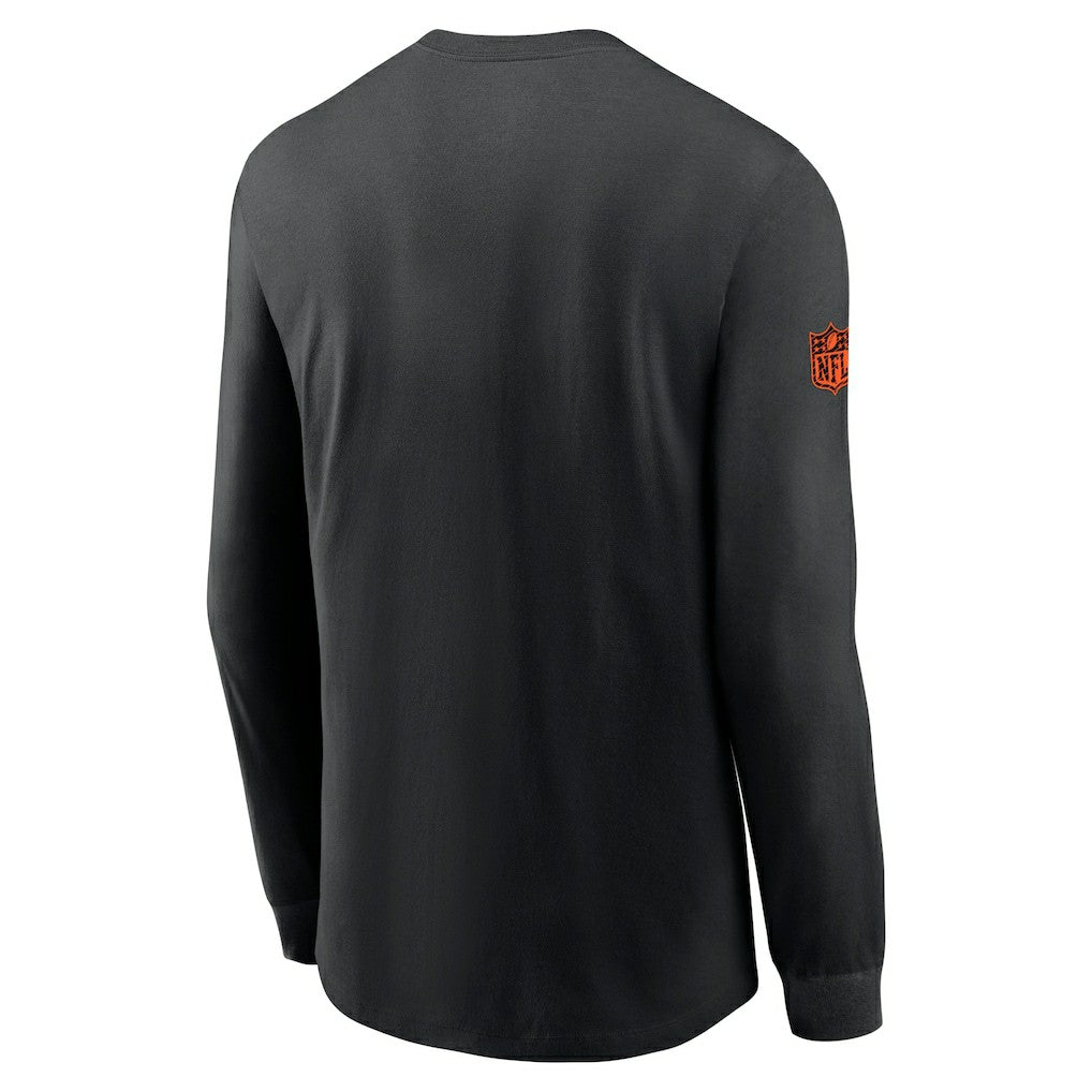 Cincinnati Bengals Sideline Dri-FIT Long Sleeve T-Shirt - Black cheap