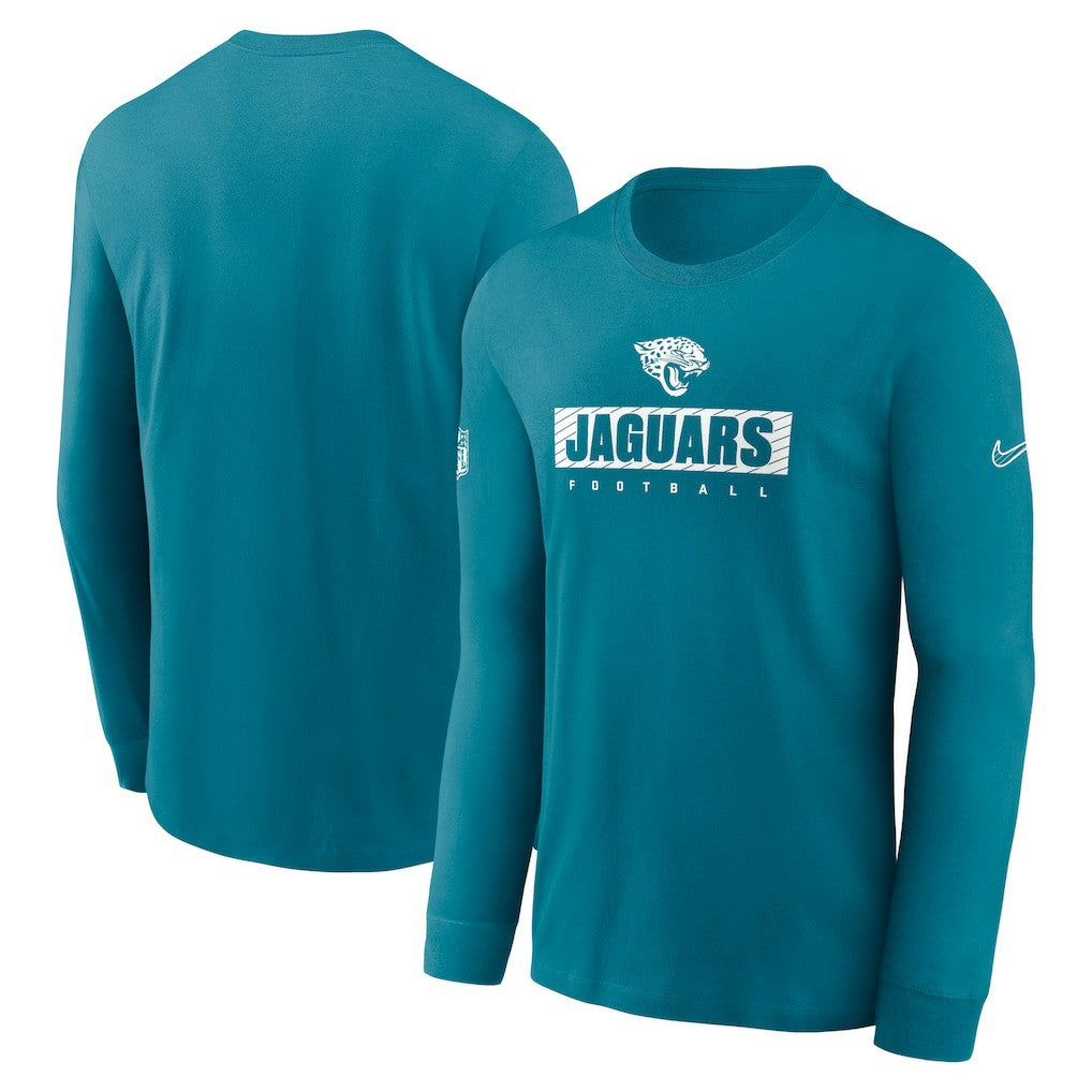 Jacksonville Jaguars Sideline Dri-FIT Long Sleeve T-Shirt - Teal discount