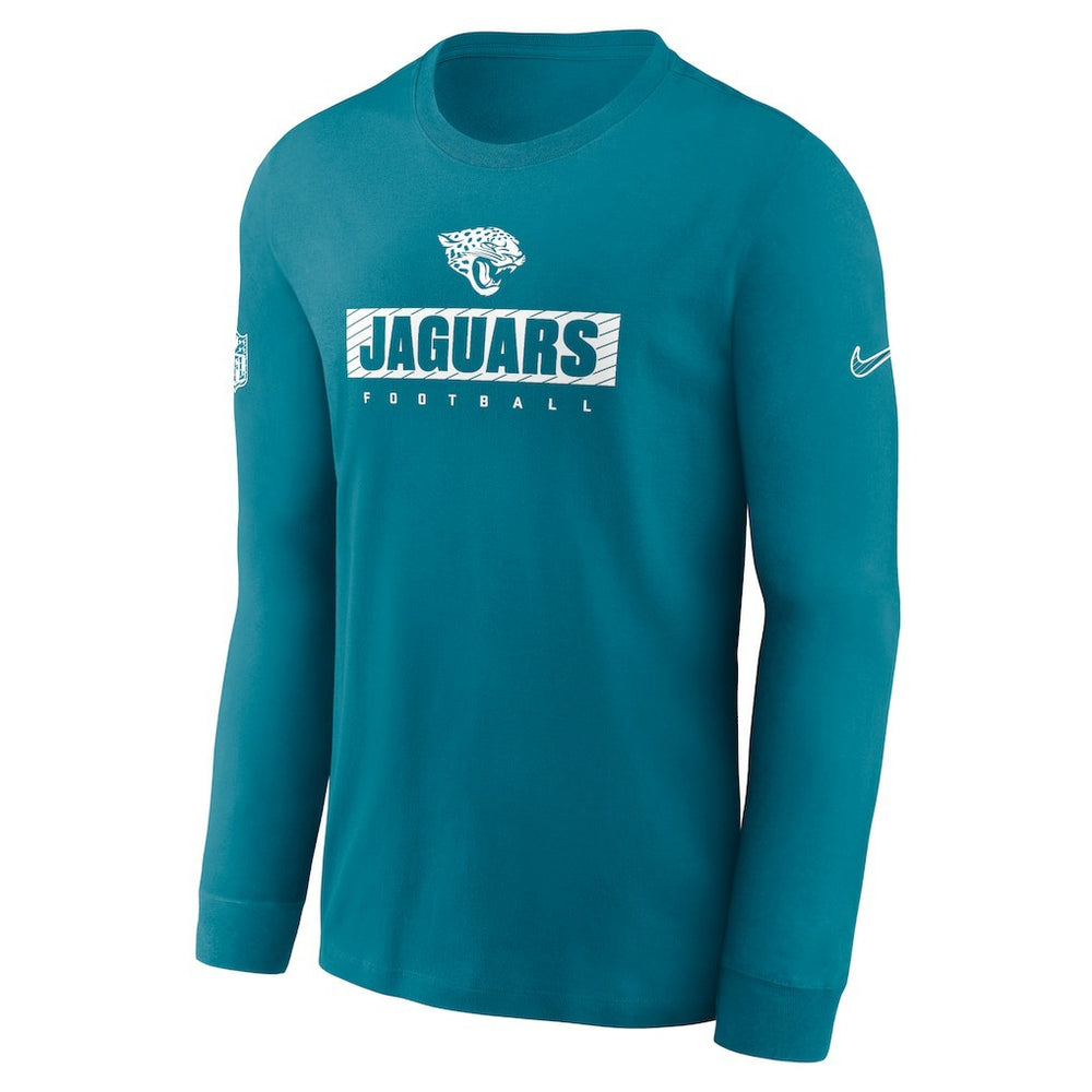 Jacksonville Jaguars Sideline Dri-FIT Long Sleeve T-Shirt - Teal discount