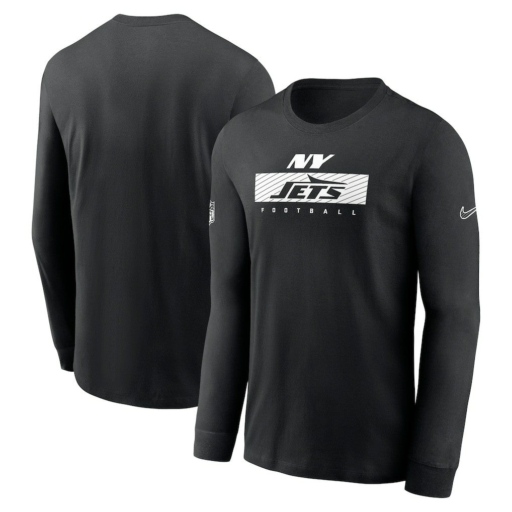 New York Jets Sideline Dri-FIT Long Sleeve T-Shirt - Black outlet