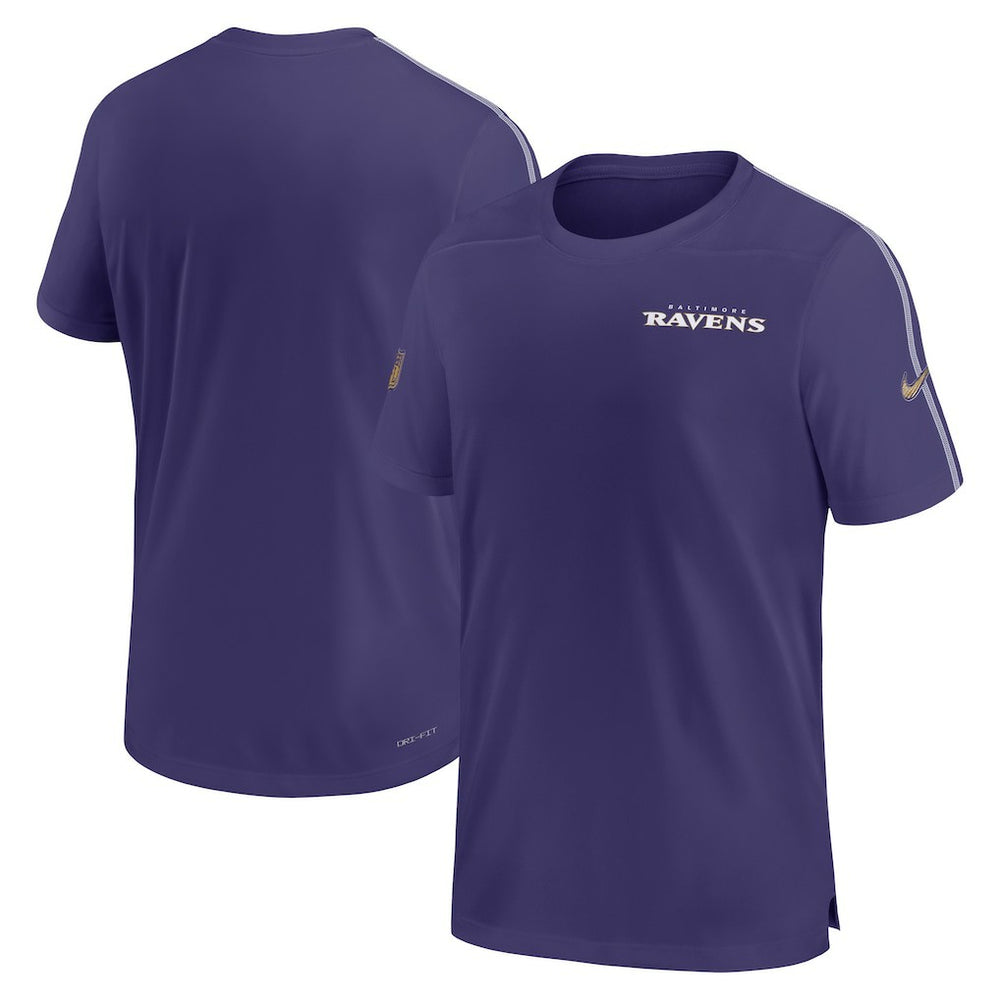 Baltimore Ravens 2024 Sideline Coach UV Performance T-Shirt - Purple discount