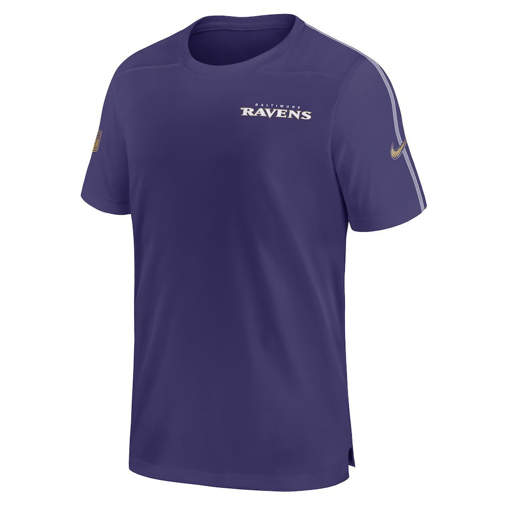 Baltimore Ravens 2024 Sideline Coach UV Performance T-Shirt - Purple discount