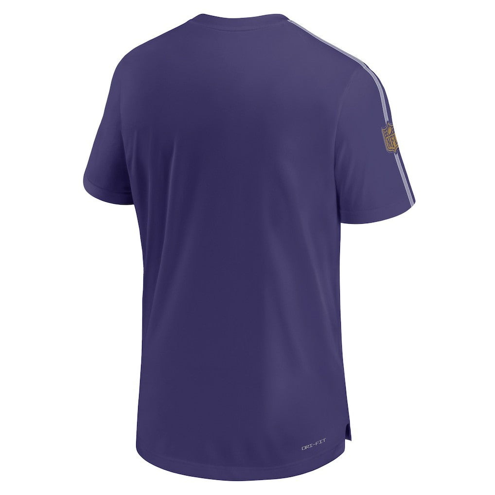 Baltimore Ravens 2024 Sideline Coach UV Performance T-Shirt - Purple discount