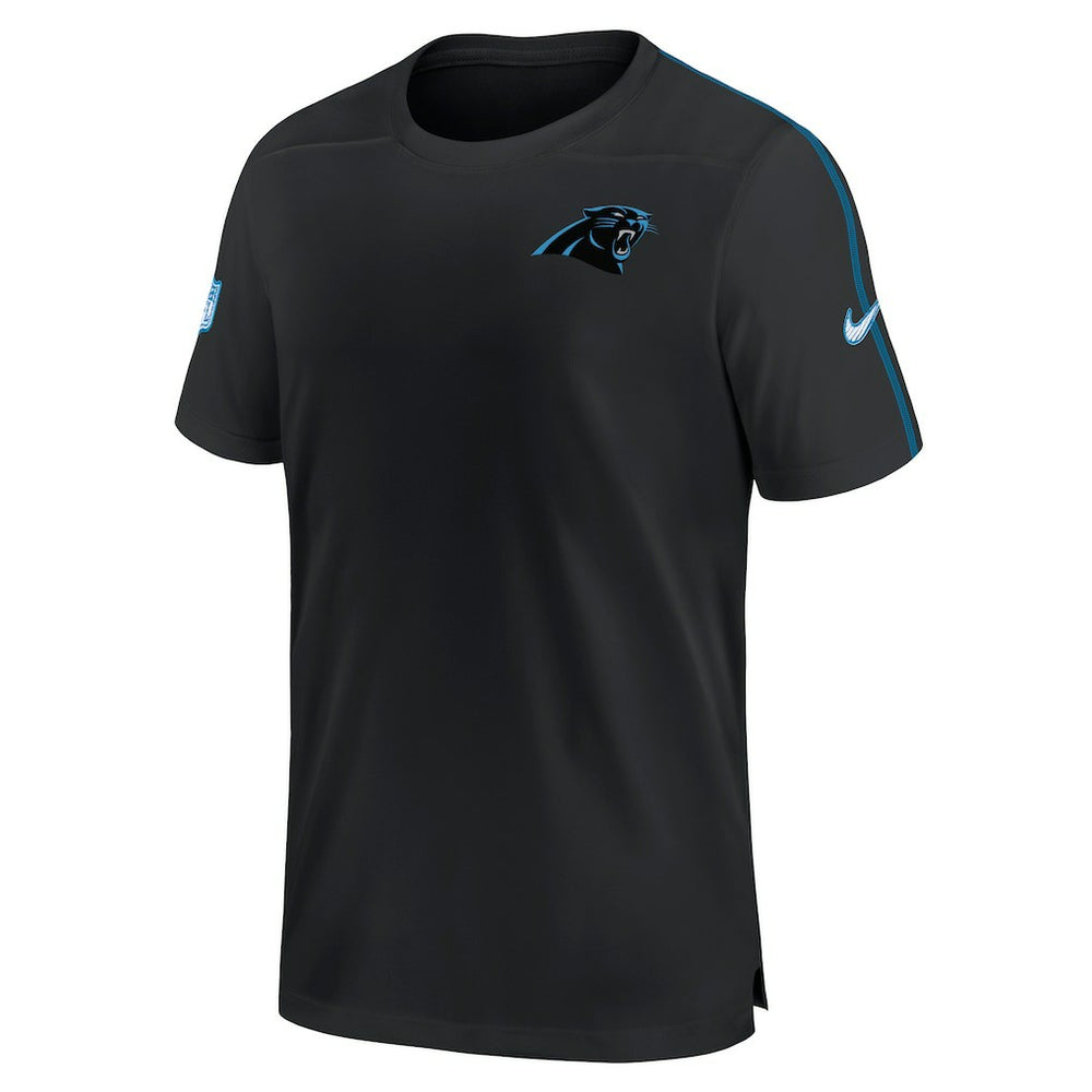 Carolina Panthers 2024 Sideline Coach UV Performance T-Shirt - Black discount