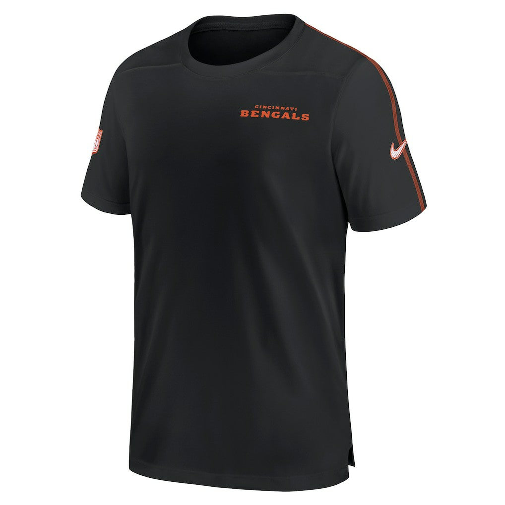 Cincinnati Bengals 2024 Sideline Coach UV Performance T-Shirt - Black on sale