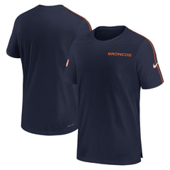 Denver Broncos 2024 Sideline Coach UV Performance T-Shirt - Navy on sale